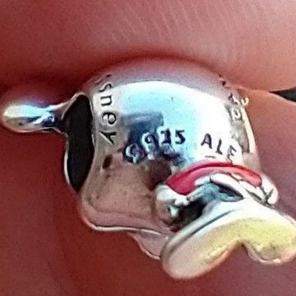 Pandora Disney Mickey & Minnie Mouse SS ALE Charm Bracelet Bead Set 2 Beads NEW! - Picture 6 of 7